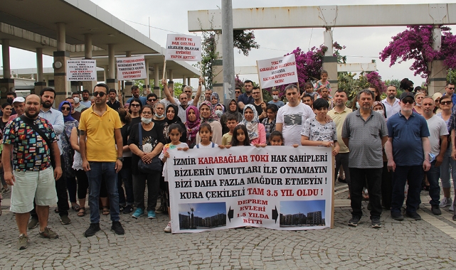 TOKİ'nin konut inşaatı Karabağlar Belediyesi'nin itirazları nedeniyle başlayamadı